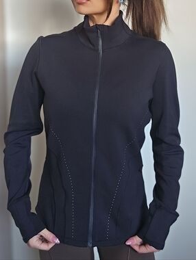 Lululemon Define Jacket Size 10 Black Full Zip Thumbholes Athletic Spring Run